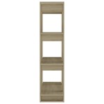vidaXL Bibliotecă/Separator cameră, stejar sonoma, 80x30x123,5 cm vidaXL Bibliotecă/Separator cameră, stejar sonoma, 80x30x123,5 cm