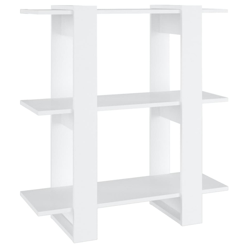 vidaXL Bibliotecă/Separator cameră, alb, 80x30x87 cm