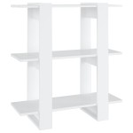 vidaXL Bibliotecă/Separator cameră, alb, 80x30x87 cm vidaXL Bibliotecă/Separator cameră, alb, 80x30x87 cm