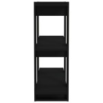vidaXL Bibliotecă/Separator cameră, negru, 80x30x87 cm vidaXL Bibliotecă/Separator cameră, negru, 80x30x87 cm
