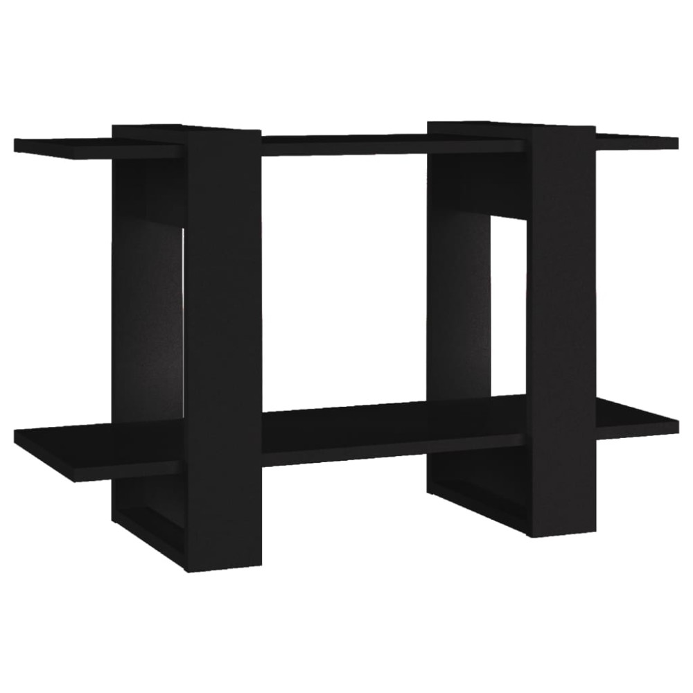 vidaXL Bibliotecă/Separator cameră, negru, 80x30x51 cm