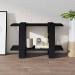 vidaXL Bibliotecă/Separator cameră, negru, 80x30x51 cm