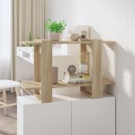 vidaXL Bibliotecă/Separator cameră, stejar sonoma, 80x30x51 cm vidaXL Bibliotecă/Separator cameră, stejar sonoma, 80x30x51 cm