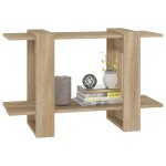 vidaXL Bibliotecă/Separator cameră, stejar sonoma, 80x30x51 cm vidaXL Bibliotecă/Separator cameră, stejar sonoma, 80x30x51 cm