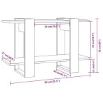 vidaXL Bibliotecă/Separator cameră, stejar sonoma, 80x30x51 cm vidaXL Bibliotecă/Separator cameră, stejar sonoma, 80x30x51 cm
