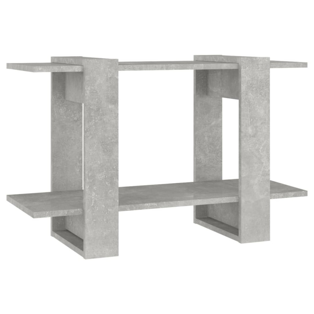 vidaXL Bibliotecă/Separator cameră, gri beton, 80x30x51 cm