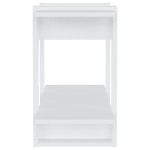 vidaXL Bibliotecă/Separator cameră, alb extralucios, 80x30x51 cm vidaXL Bibliotecă/Separator cameră, alb extralucios, 80x30x51 cm