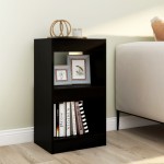 vidaXL Bibliotecă/Separator cameră, negru, 40x30x72 cm vidaXL Bibliotecă/Separator cameră, negru, 40x30x72 cm