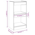 vidaXL Bibliotecă/Separator cameră, stejar sonoma, 40x30x72 cm vidaXL Bibliotecă/Separator cameră, stejar sonoma, 40x30x72 cm