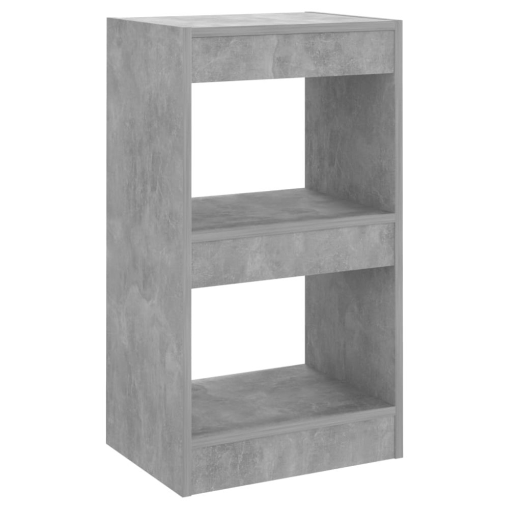 vidaXL Bibliotecă/Separator cameră, gri beton, 40x30x72 cm
