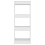 vidaXL Bibliotecă/Separator cameră, alb, 40x30x103 cm, PAL