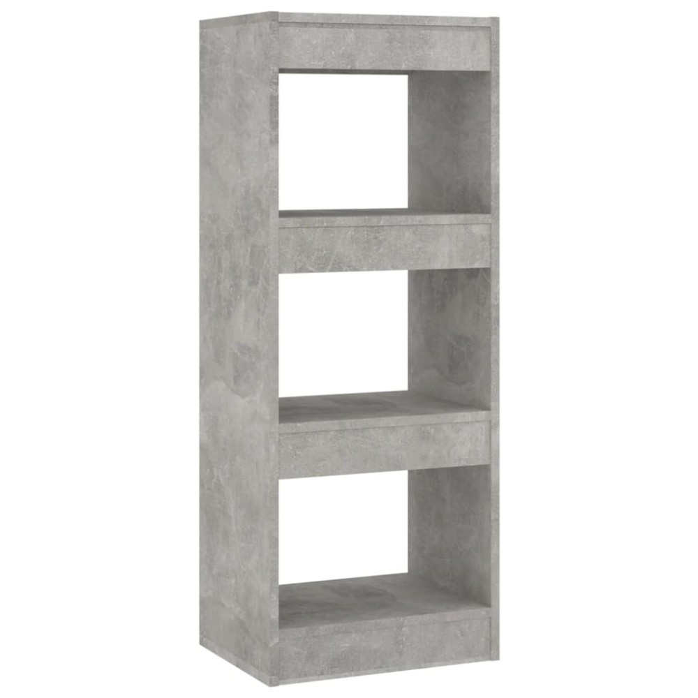 vidaXL Bibliotecă/Separator cameră, gri beton, 40x30x103 cm, PAL