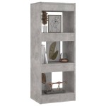vidaXL Bibliotecă/Separator cameră, gri beton, 40x30x103 cm, PAL