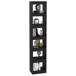vidaXL Bibliotecă/Separator cameră, negru, 40x30x198 cm vidaXL Bibliotecă/Separator cameră, negru, 40x30x198 cm