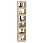 vidaXL Bibliotecă/Separator cameră, stejar sonoma, 40x30x198 cm vidaXL Bibliotecă/Separator cameră, stejar sonoma, 40x30x198 cm