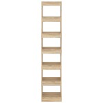 vidaXL Bibliotecă/Separator cameră, stejar sonoma, 40x30x198 cm vidaXL Bibliotecă/Separator cameră, stejar sonoma, 40x30x198 cm
