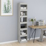 vidaXL Bibliotecă/Separator cameră, gri beton, 40x30x198 cm vidaXL Bibliotecă/Separator cameră, gri beton, 40x30x198 cm