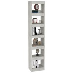 vidaXL Bibliotecă/Separator cameră, gri beton, 40x30x198 cm vidaXL Bibliotecă/Separator cameră, gri beton, 40x30x198 cm