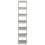 vidaXL Bibliotecă/Separator cameră, gri beton, 40x30x198 cm vidaXL Bibliotecă/Separator cameră, gri beton, 40x30x198 cm