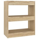 vidaXL Bibliotecă/Separator cameră, stejar sonoma, 60x30x72 cm vidaXL Bibliotecă/Separator cameră, stejar sonoma, 60x30x72 cm