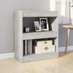 vidaXL Bibliotecă/Separator cameră, gri beton, 60x30x72 cm