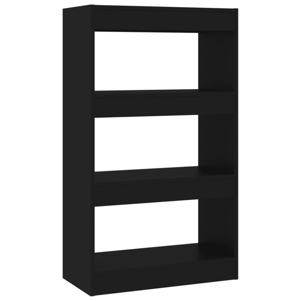 vidaXL Bibliotecă/Separator cameră, negru, 60x30x103 cm, PAL