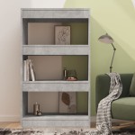 vidaXL Bibliotecă/Separator cameră, gri beton, 60x30x103 cm, PAL