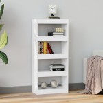 vidaXL Bibliotecă/Separator cameră, alb, 60x30x135 cm, lemn prelucrat vidaXL Bibliotecă/Separator cameră, alb, 60x30x135 cm, lemn prelucrat