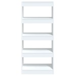 vidaXL Bibliotecă/Separator cameră, alb, 60x30x135 cm, lemn prelucrat vidaXL Bibliotecă/Separator cameră, alb, 60x30x135 cm, lemn prelucrat
