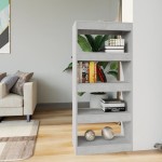 vidaXL Bibliotecă/Separator gri beton 60x30x135cm lemn prelucrat vidaXL Bibliotecă/Separator gri beton 60x30x135cm lemn prelucrat