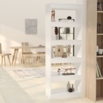 vidaXL Bibliotecă/Separator cameră, alb, 60x30x166 cm, PAL vidaXL Bibliotecă/Separator cameră, alb, 60x30x166 cm, PAL