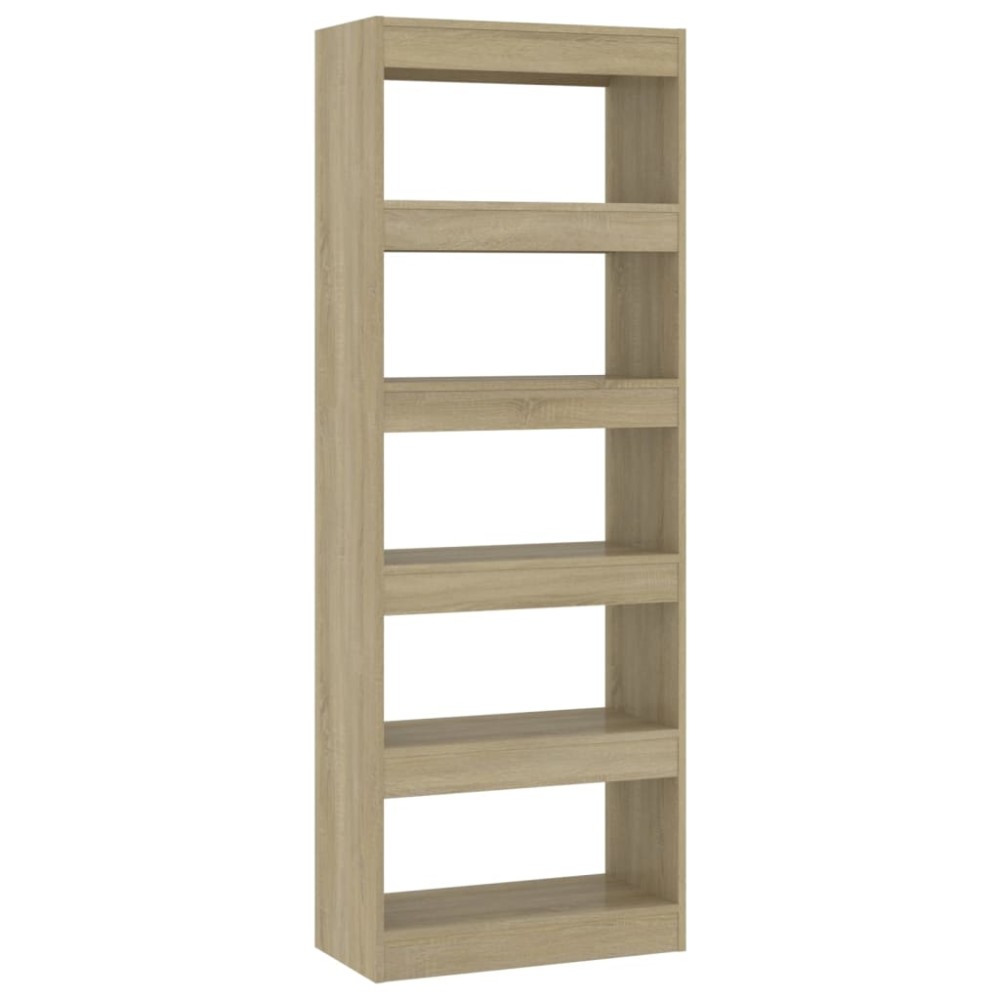 vidaXL Bibliotecă/Separator cameră, stejar sonoma, 60x30x166 cm, PAL