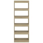 vidaXL Bibliotecă/Separator cameră, stejar sonoma, 60x30x166 cm, PAL vidaXL Bibliotecă/Separator cameră, stejar sonoma, 60x30x166 cm, PAL