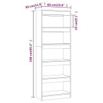 vidaXL Bibliotecă/Separator cameră, stejar sonoma, 60x30x166 cm, PAL vidaXL Bibliotecă/Separator cameră, stejar sonoma, 60x30x166 cm, PAL