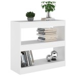 vidaXL Bibliotecă/Separator cameră, alb, 80x30x72 cm