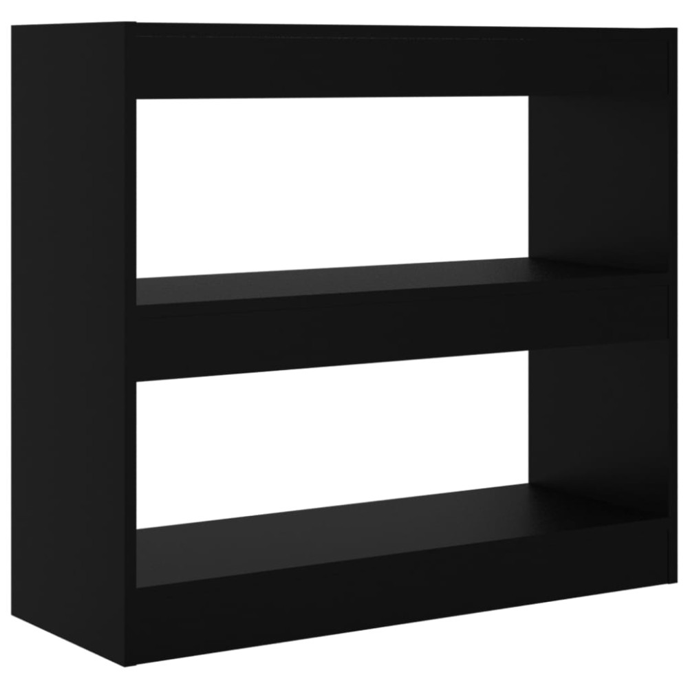 vidaXL Bibliotecă/Separator cameră, negru, 80x30x72 cm