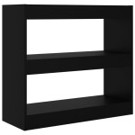 vidaXL Bibliotecă/Separator cameră, negru, 80x30x72 cm vidaXL Bibliotecă/Separator cameră, negru, 80x30x72 cm
