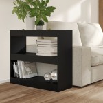 vidaXL Bibliotecă/Separator cameră, negru, 80x30x72 cm vidaXL Bibliotecă/Separator cameră, negru, 80x30x72 cm