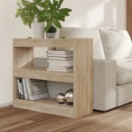 vidaXL Bibliotecă/Separator cameră, stejar sonoma, 80x30x72 cm vidaXL Bibliotecă/Separator cameră, stejar sonoma, 80x30x72 cm