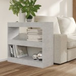vidaXL Bibliotecă/Separator cameră, gri beton, 80x30x72 cm