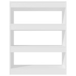 vidaXL Bibliotecă/Separator cameră, alb, 80x30x103 cm, lemn compozit vidaXL Bibliotecă/Separator cameră, alb, 80x30x103 cm, lemn compozit