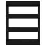 vidaXL Bibliotecă/Separator cameră, negru, 80x30x103 cm, lemn compozit vidaXL Bibliotecă/Separator cameră, negru, 80x30x103 cm, lemn compozit
