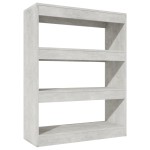 vidaXL Bibliotecă/Separator cameră gri beton 80x30x103cm lemn compozit