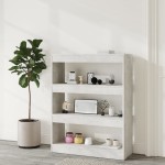 vidaXL Bibliotecă/Separator cameră gri beton 80x30x103cm lemn compozit