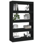 vidaXL Bibliotecă/Separator cameră, negru, 80x30x135 cm, PAL vidaXL Bibliotecă/Separator cameră, negru, 80x30x135 cm, PAL