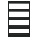 vidaXL Bibliotecă/Separator cameră, negru, 80x30x135 cm, PAL vidaXL Bibliotecă/Separator cameră, negru, 80x30x135 cm, PAL
