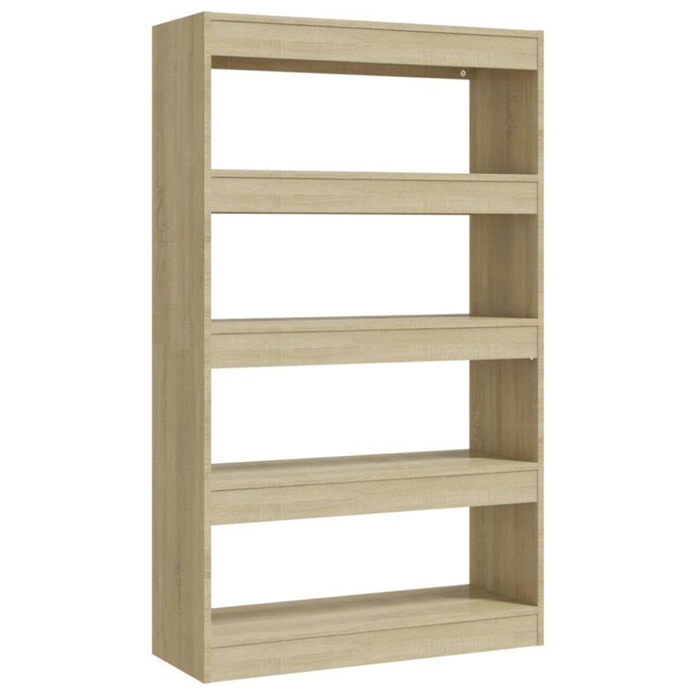 vidaXL Bibliotecă/Separator cameră, stejar sonoma, 80x30x135 cm, PAL