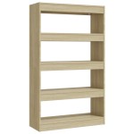 vidaXL Bibliotecă/Separator cameră, stejar sonoma, 80x30x135 cm, PAL vidaXL Bibliotecă/Separator cameră, stejar sonoma, 80x30x135 cm, PAL