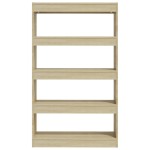 vidaXL Bibliotecă/Separator cameră, stejar sonoma, 80x30x135 cm, PAL vidaXL Bibliotecă/Separator cameră, stejar sonoma, 80x30x135 cm, PAL