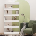 vidaXL Bibliotecă/Separator cameră, alb, 80x30x166 cm, PAL